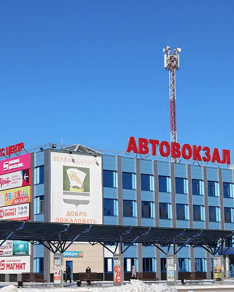Остекление здания автовокзала в г. Зеленодольск